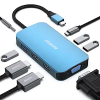 Station d'accueil BENFEI BENFEI-000335 USB-C 8 en 1 Triple Écran PD 100W - Comparateur Prix Maroc (Electroplanet, Avito) | Toko.ma