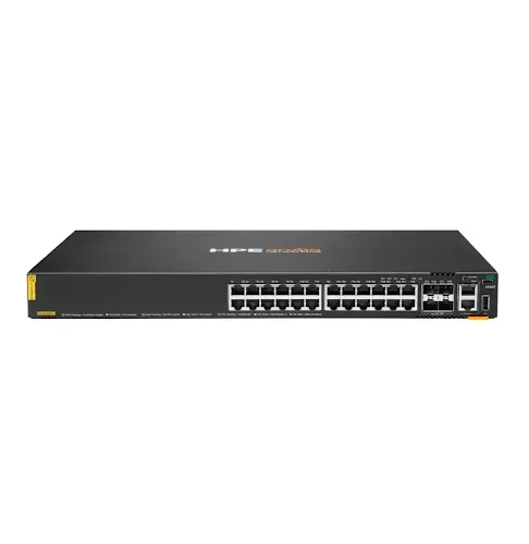 Switch HPE Aruba CX 6200F JL725B 24 Ports Gigabit PoE+ avec 4 Ports SFP+ 370W Administrable