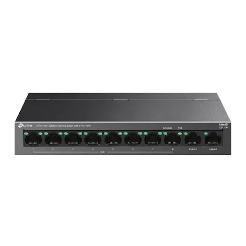 Switch TP-Link LS110P 10 Ports 10/100 Mbps avec 8 Ports PoE+
