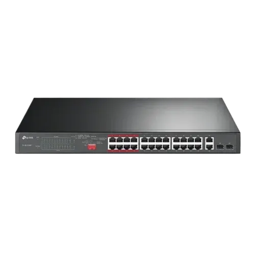 Switch TP-Link TL-SL1226P 24 Ports 10/100 Mbps PoE+ avec 2 Ports Gigabit Non Administrable
