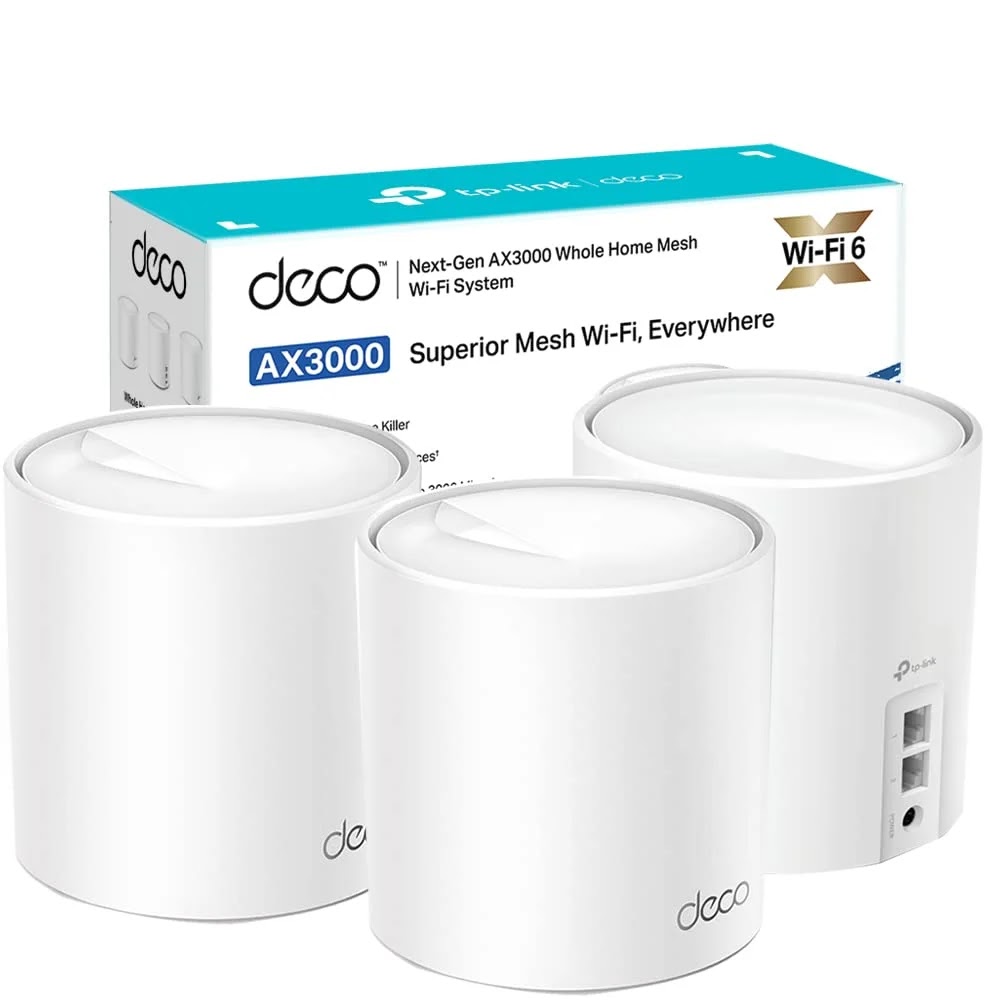 Système WiFi Mesh TP-Link Deco X60 AX3000 Pack de 3
