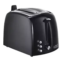 Toaster Russell Hobbs Texture Plus 2 Slice Noir