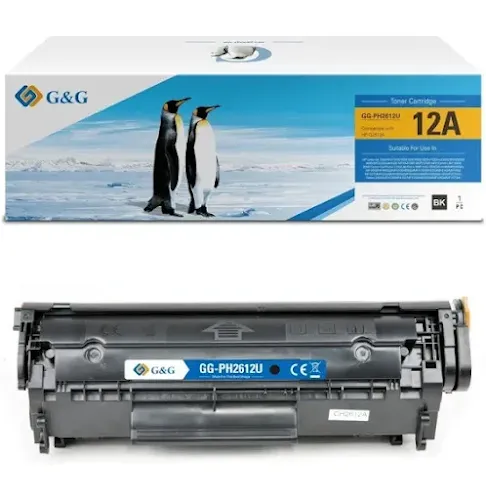 Toner G&G NT-CH2612U compatible HP 12A Q2612A Noir
